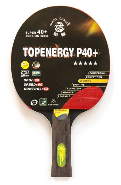 Topenergy 5 Star New (анатомическая) в СПб по цене 910 ₽ в категории ракетки для настольного тенниса Giant
