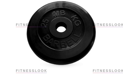 MB Barbell черный - 50 мм - 25 кг из каталога дисков для штанги с посадочным диаметром 50 мм. в Санкт-Петербурге по цене 13552 ₽