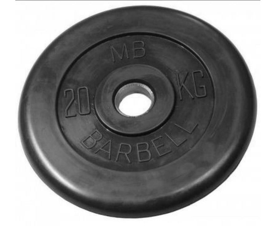 MB Barbell (металлическая втулка) 20 кг / диаметр 51 мм из каталога дисков, грифов, гантелей, штанг в Санкт-Петербурге по цене 7741 ₽