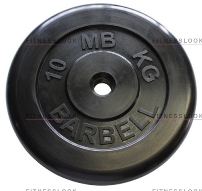 MB Barbell черный - 30 мм - 10 кг из каталога дисков, грифов, гантелей, штанг в Санкт-Петербурге по цене 4428 ₽