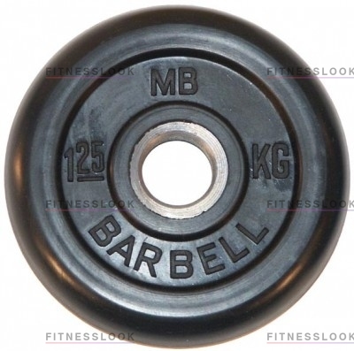 MB Barbell черный - 30 мм - 1.25 кг из каталога дисков для штанги с посадочным диаметром 30 мм.  в Санкт-Петербурге по цене 882 ₽