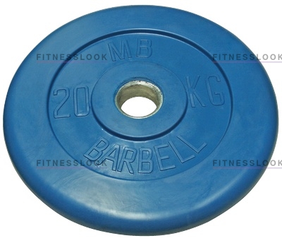 Диск для штанги MB Barbell синий - 50 мм - 20 кг