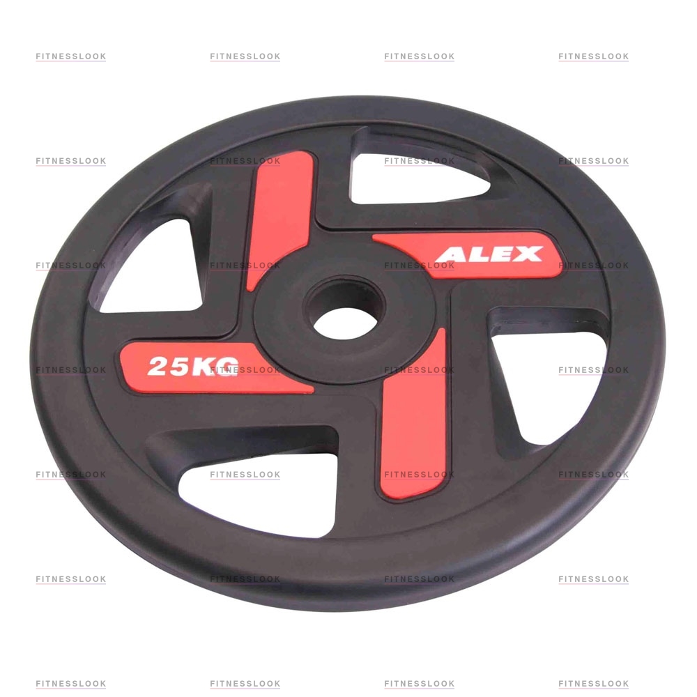 Alex полиуретановый 50 мм - 25 кг в СПб по цене 14420 ₽ в категории диски (блины) для штанг и гантелей Aerofit