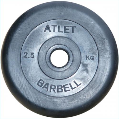 MB Barbell Atlet 51 мм - 2.5 кг из каталога дисков для штанги с посадочным диаметром 50 мм. в Санкт-Петербурге по цене 956 ₽