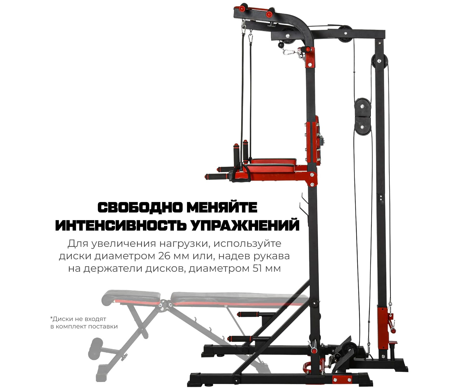 DFC HOMEGYM HOMCOM – купить в Санкт-Петербурге за 34 990 ₽ | Турник-брусья,  тяга сверху HOMEGYM HOMCOM ДФС