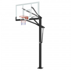 Стационарная баскетбольная стойка Unix Line B-Stand-TG 54’’x32’’ R45 H230-305 см в СПб по цене 49890 ₽