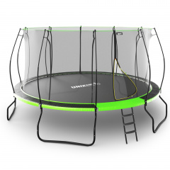 Батут с защитной сеткой Unix Line 14 ft UFO Green в СПб по цене 41690 ₽