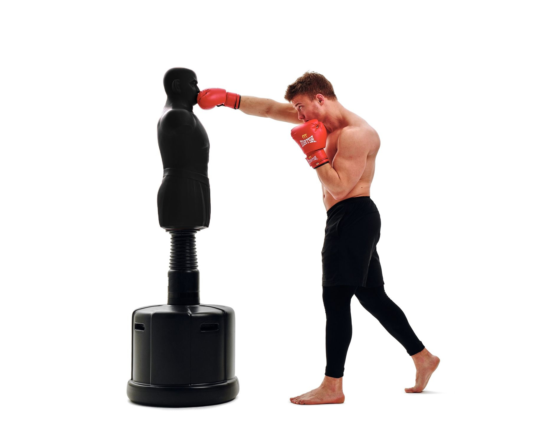 Манекен для бокса DFC Boxing Punching Man-Medium TLS-BHB (черный) 172 см