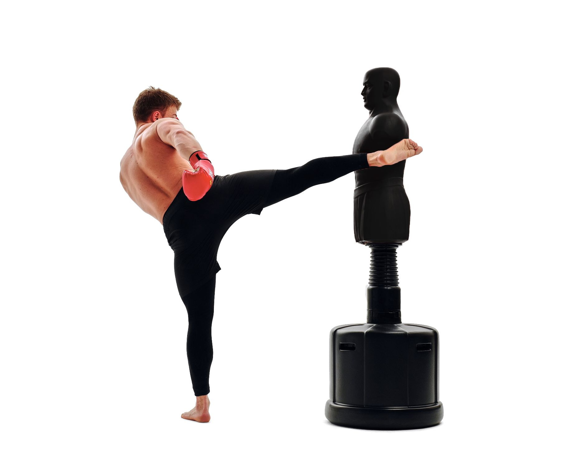 Манекен для бокса DFC Boxing Punching Man-Medium TLS-BHB (черный) 172 см