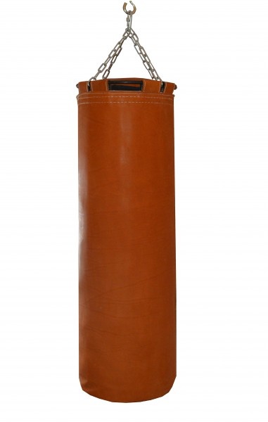 Подвесной боксерский мешок и груша Рокки 110х35 см. 45 кг. кожа